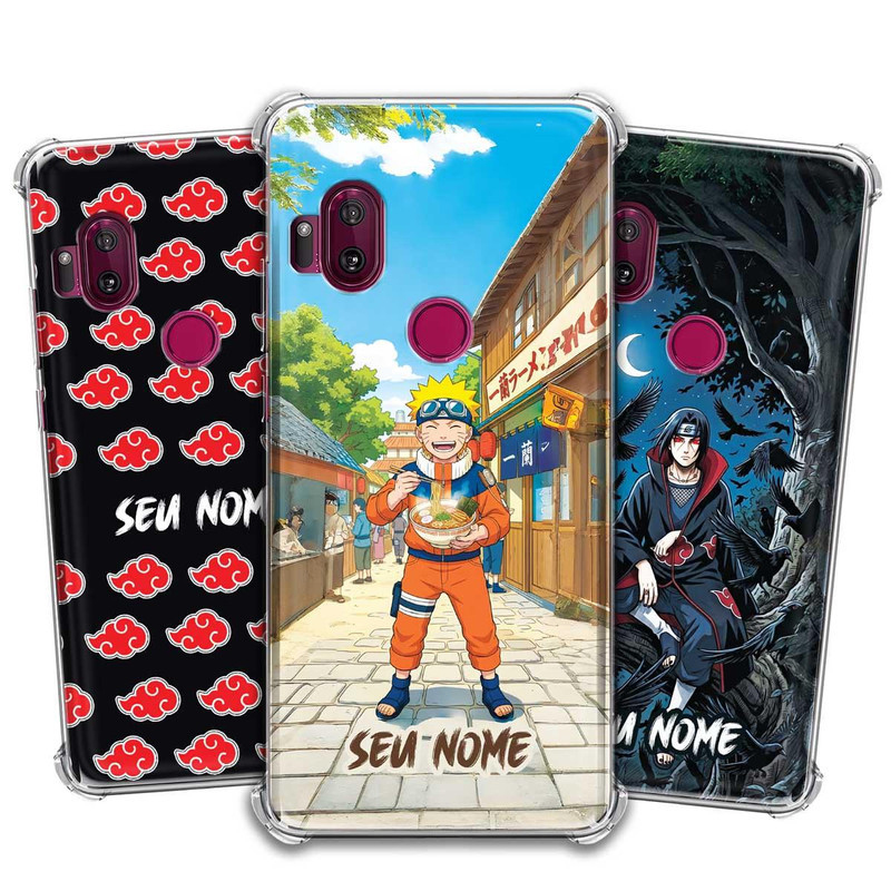 Capa Capinha - Motorola Moto One Hyper -  Naruto Shippuden Hokage Itachi Kakashi Personalizada Nome