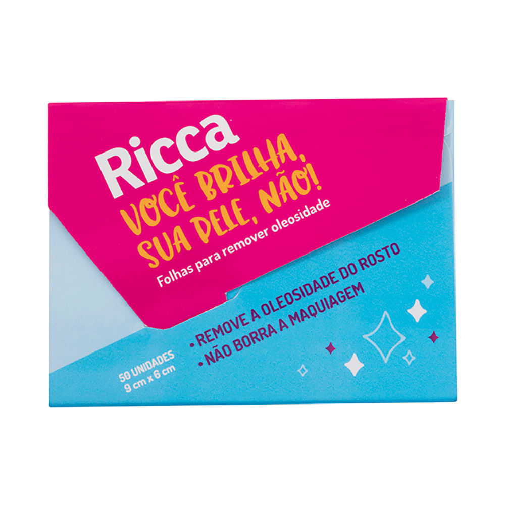 Kit com 2 Lenços Removedor de Oleosidade Ricca