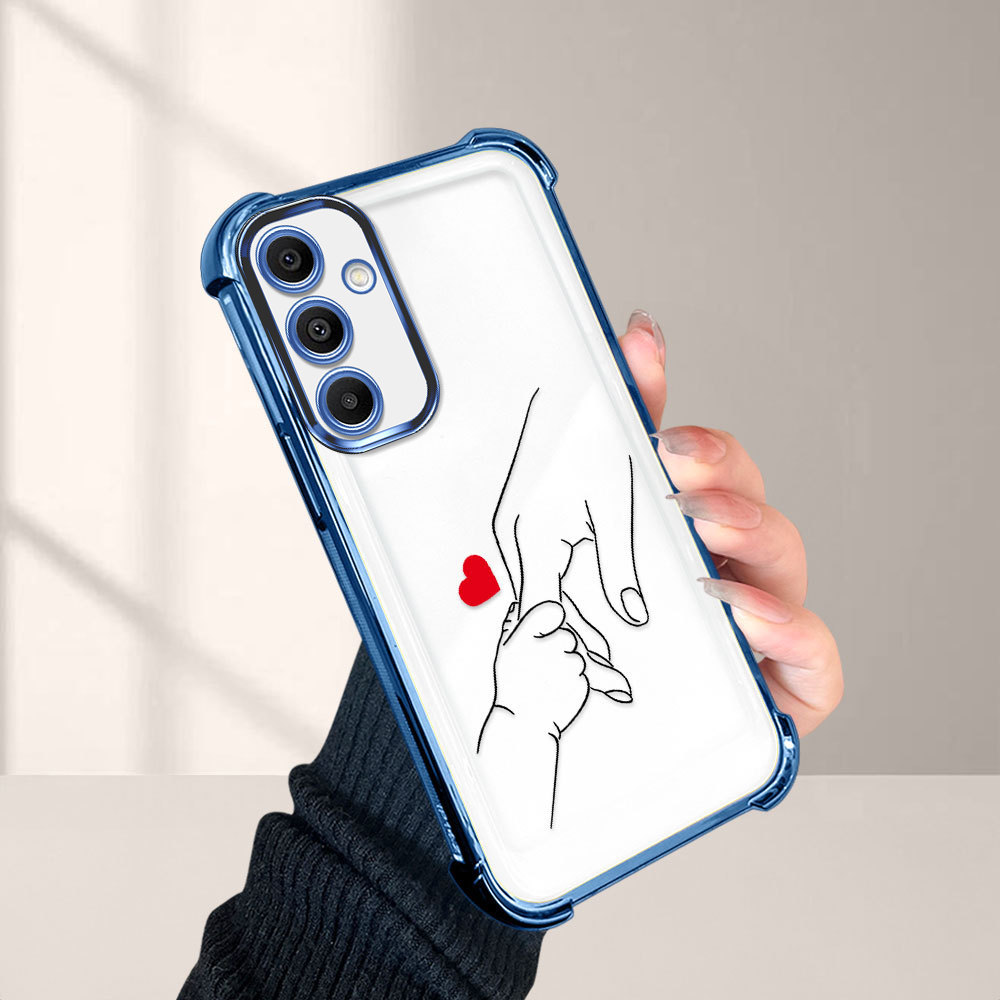 Capinha Capa Anti Impacto Transparente Luxo Para Samsung Galaxy A16 4G 5G Case De Macia Proteção SJ 1054