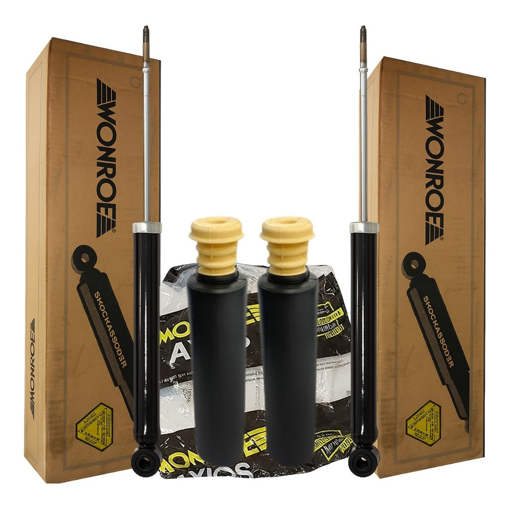 Par Amortecedor Traseiro Monroe + Kit Axios Etios Sp004