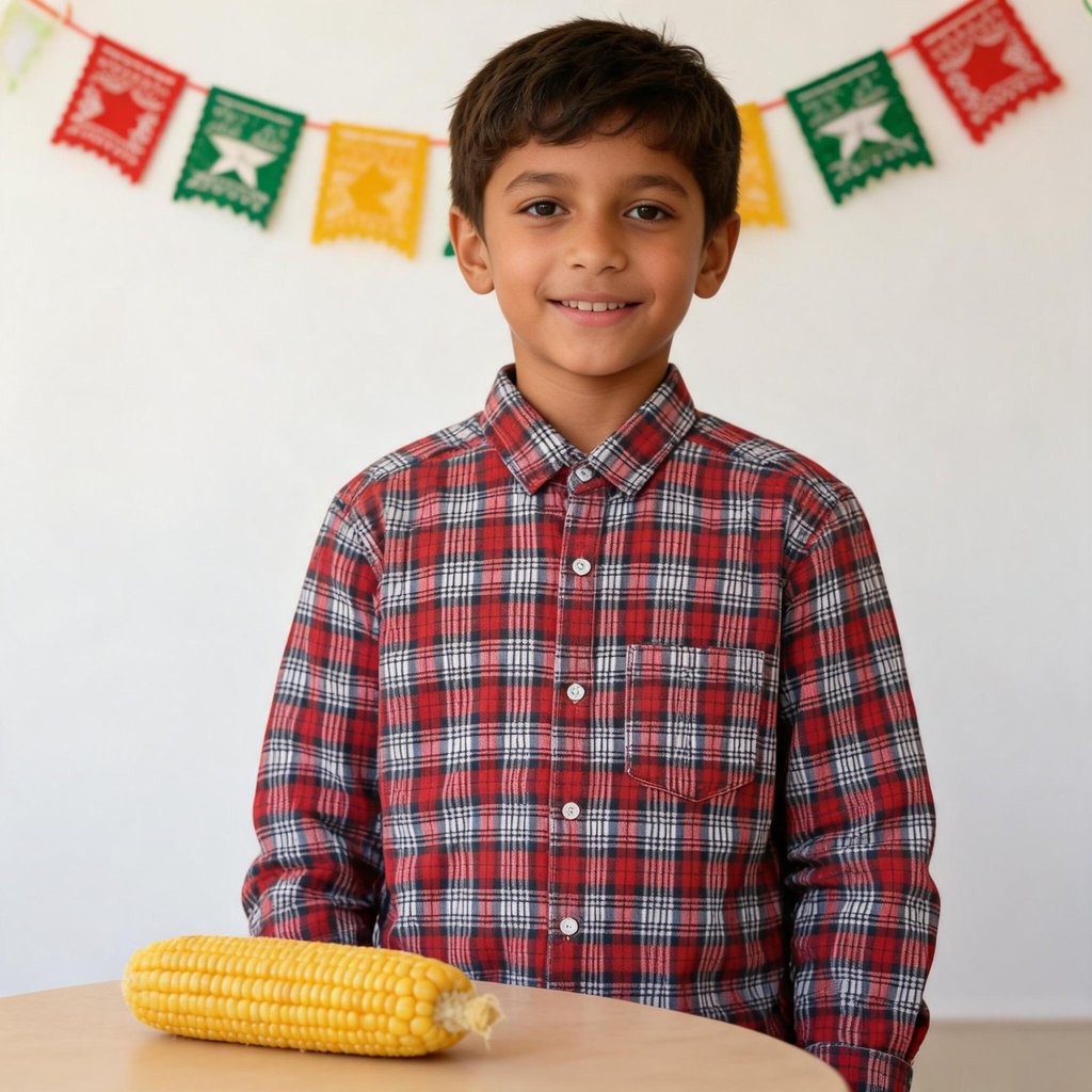 Camisa Xadrez Infantil Manga Longa Festa Junina Leve Resistente Uso Diário Unissex