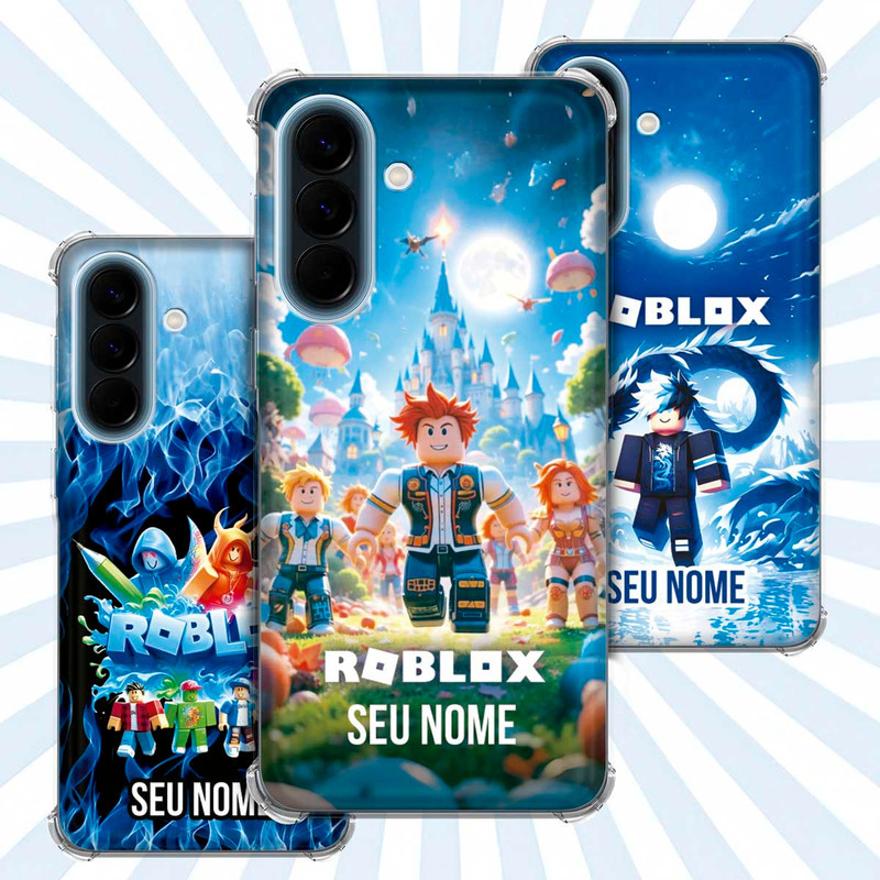 Capa Capinha - Samsung Galaxy A57 - Jogo Roblox Gamer Avatar Skin Personalizada Nome