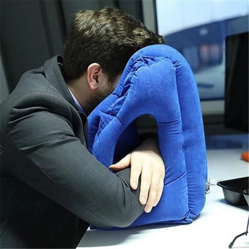Apoio Inflável Avião Viagem Almofada Travesseiro Dormir Px no Pix 4.8 Avaliação da loja - Variação: