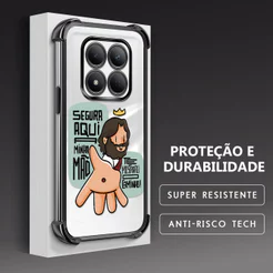 Capa Anti-Queda Transparente Para Xiaomi Redmi Note 15 Pro 5G Capinha De Celular Macia FS1524
