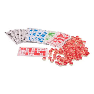 Bingo Ns Jogo Cooperativo 48 Cartelas Papelão 90 Pedras Madeira