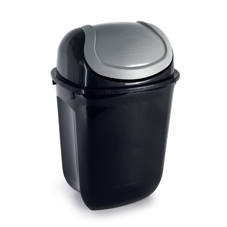 LIXEIRA ECOBLACK FLIP TOP PISO 31 LTS