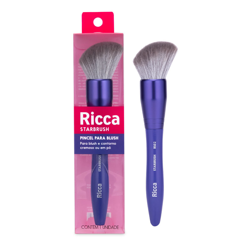 Imagem Pincel Para Blush Chanfrado Starbrush RS02 Ricca