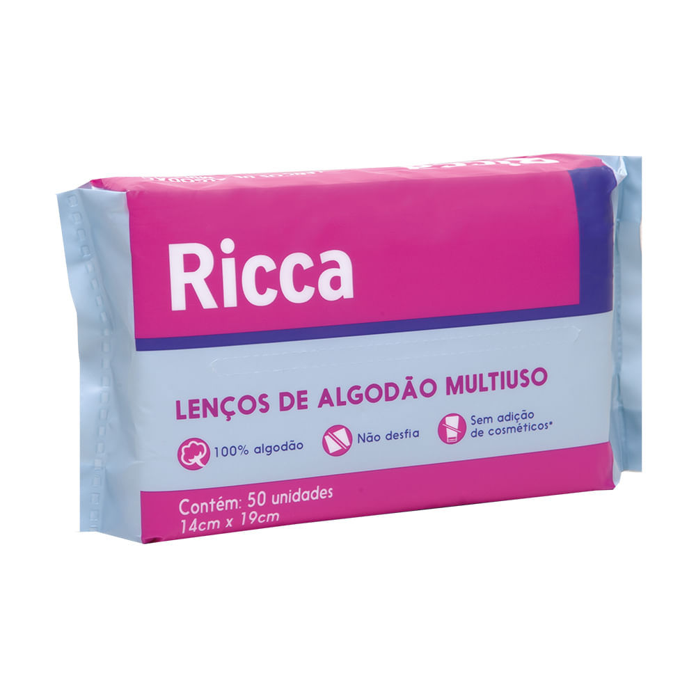 Kit Com 2 Lenços De Algodão Multiuso Ricca
