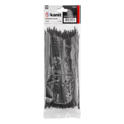 Abracadeira Nylon 200mm Preta Kanit Enforca Gato 2.5mm Organizacao Fios Pc Gamer Pacote 100 Unidades