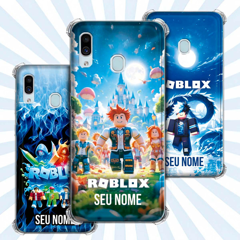 Capa Capinha - Samsung Galaxy A30 - Jogo Roblox Gamer Avatar Skin Personalizada Nome