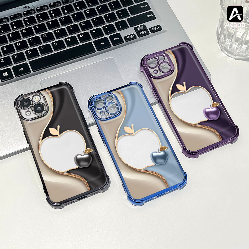 Capinha Para Motorola Moto Edge 70 60 40 50 Fusion Plus Pro Neo 5G Capa Anti Impacto Transparente Macia Case FS1217