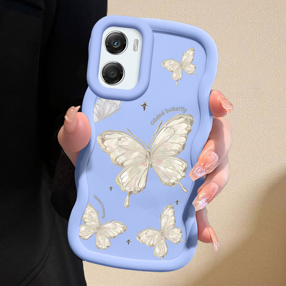 Capinha Fofo Para Motorola Moto G06 Capa De Silicone Macia Estilo Simples Macaron Case 0254