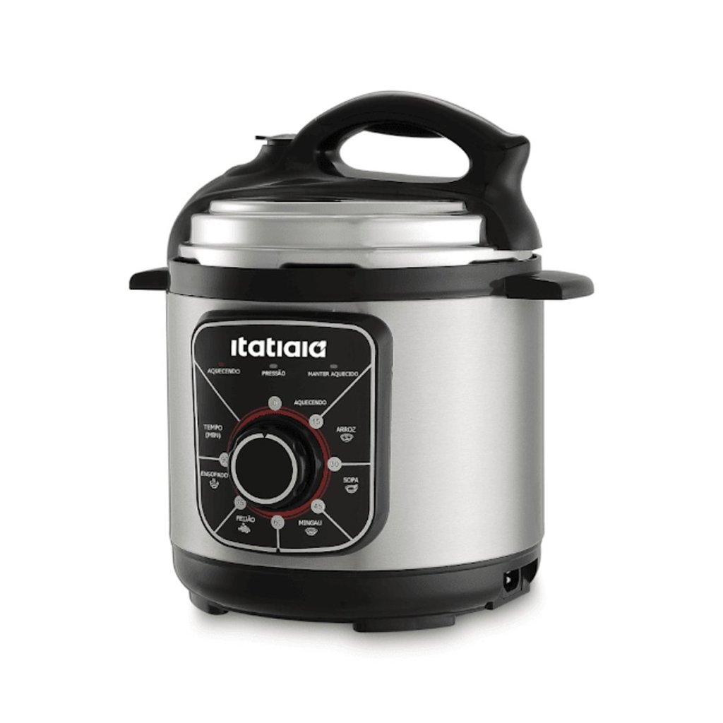 Panela de Pressao Eletrica Itatiaia 5 Litros Analogica Inox Cozinha