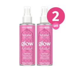Kit 2x Body Splash Glow Dermachem 200ml Perfume Corporal Famme Dulce