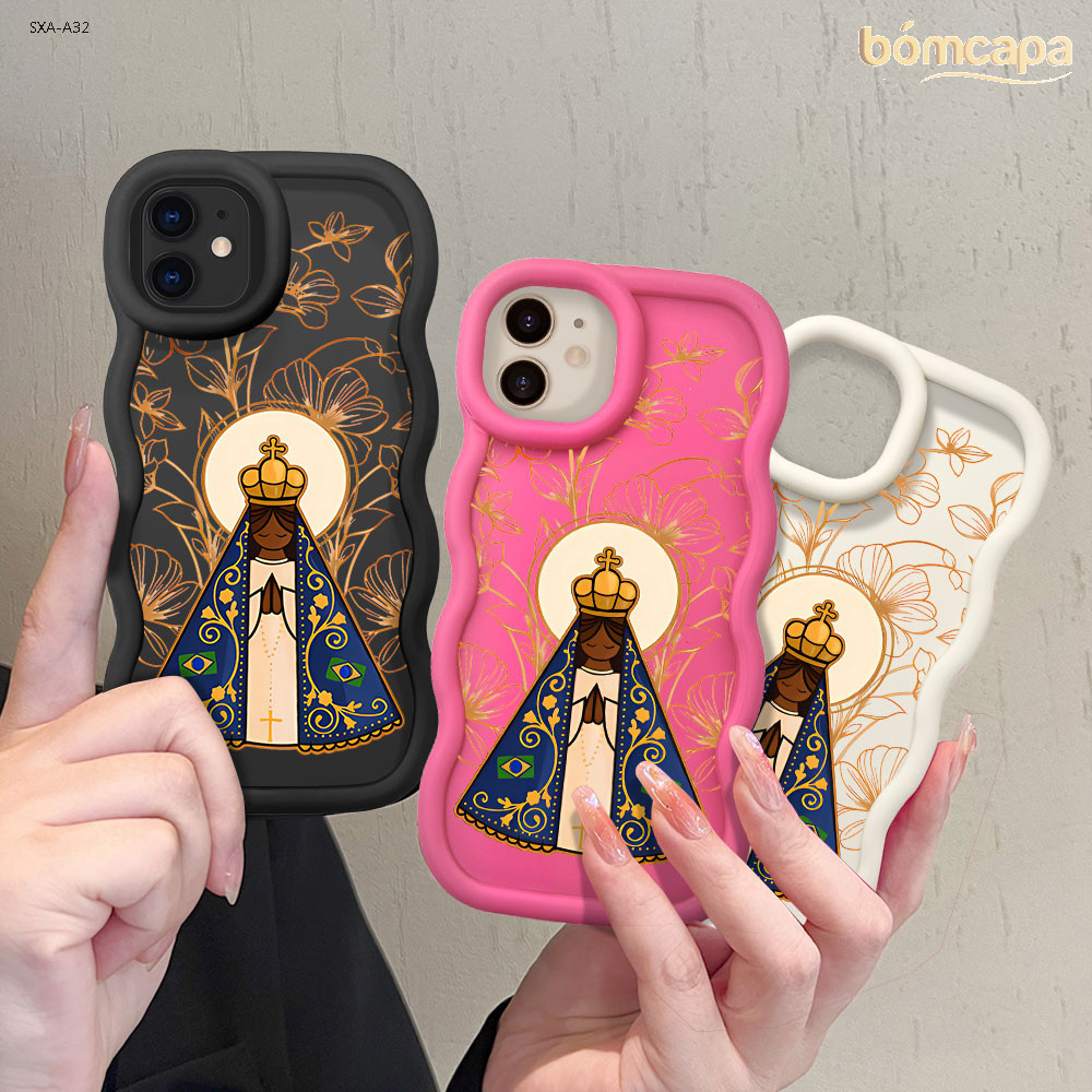 Capinha De Onda 3D Silicone Para Samsung Galaxy A56 A55 A54 A53 A52 A52S A36 A35 A34 A32 4G 5G Capa Anti Choque MKL 0388