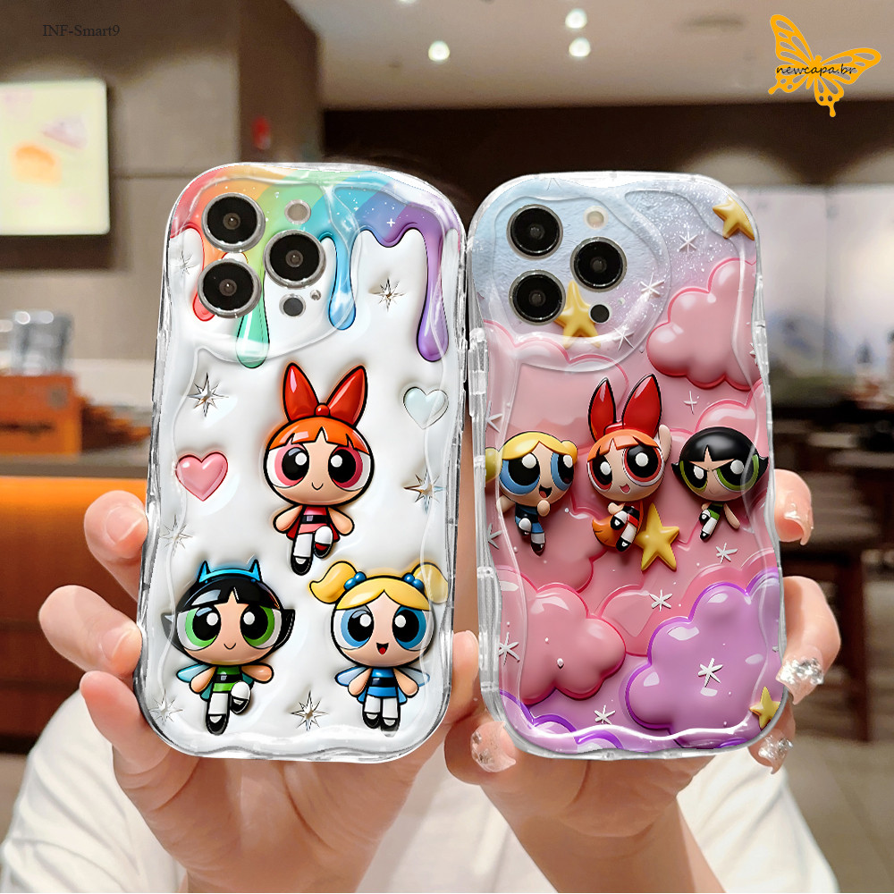 Capinha Para Infinix Smart 9 8 Pro Capa De Macia Cream Wave Case NYW 3364