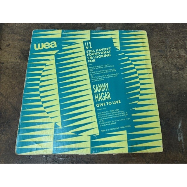 LP WEA PROMO 27 U2 SAMMY HAGAR THE BOLSHOI DAVID BYRNE