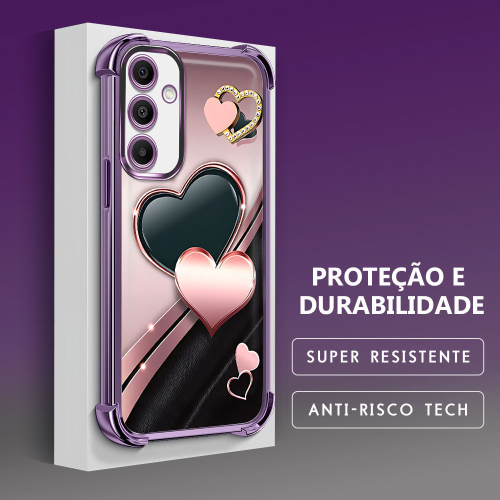 Capinha Capa Anti Impacto Transparente Luxo Para Samsung Galaxy A16 4G 5G Case De Macia Proteção SJ 1055