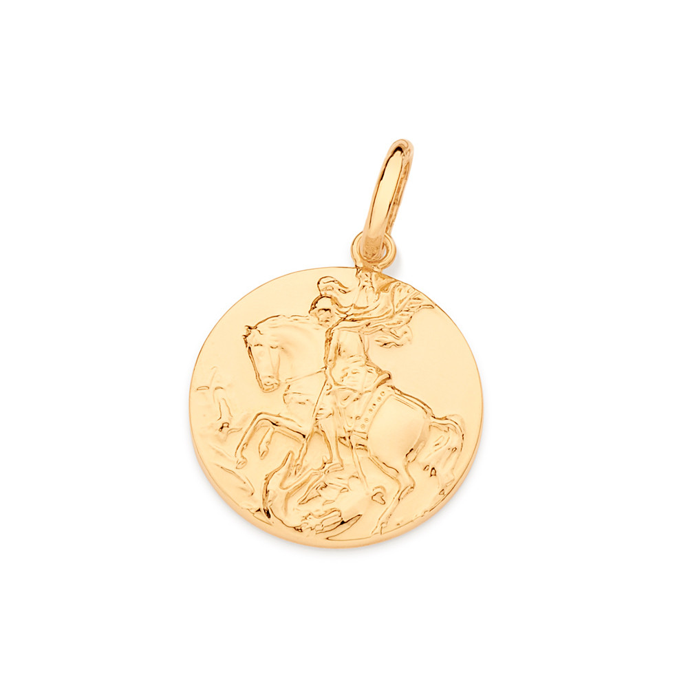Pingente Medalha De São Jorge Rommanel 542707 Vb