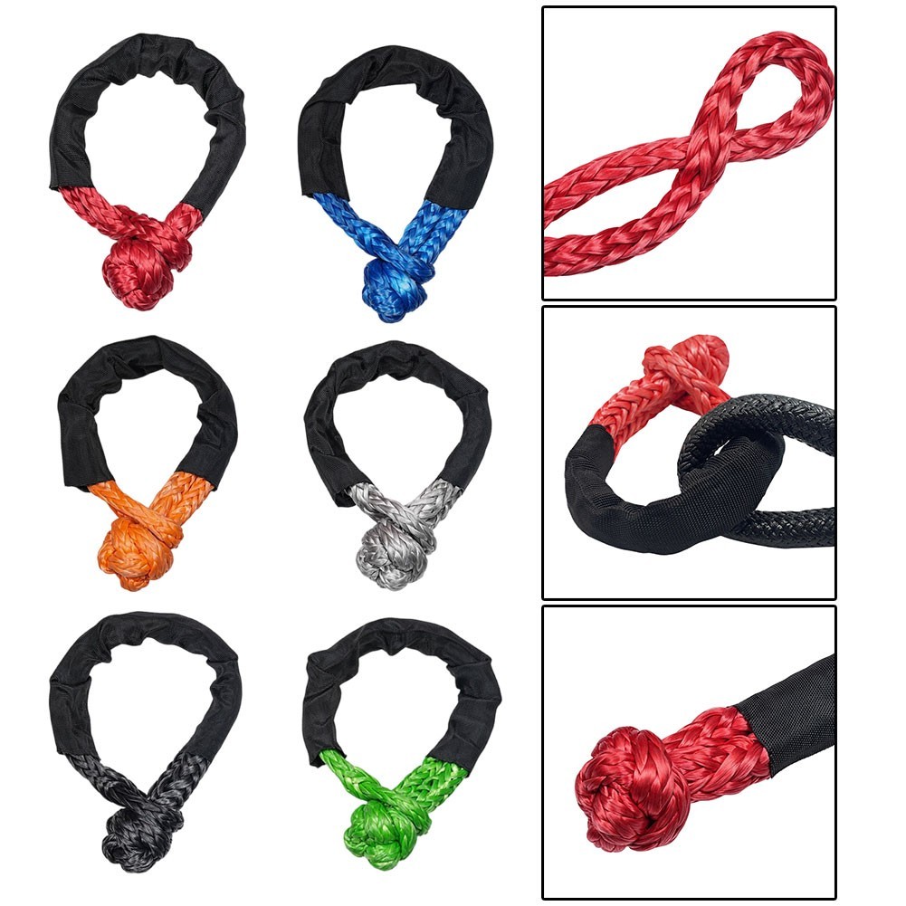 Pulseira De Manilha De Reboque De Corda Sintética Com Macia E Resistente Manga Protetora [lvdn-my]