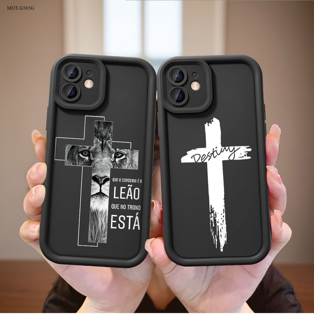 Capinha Cruz Leão Religiosa Para Motorola Moto G56 G35 G52 G54 G53 G34 G75 G84 G