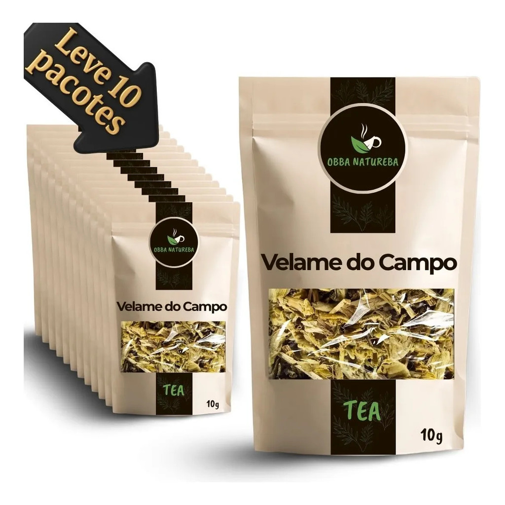 Erva Natural de Velame do Campo para Chá - Receba 10 Pacotes Bem Conservados Pronta Para Infusão