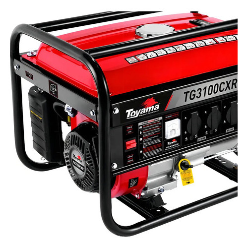 Gerador Portátil Toyama Tg3100cxr-bivolt 3.1 Kw Monofásico Com Tecnologia Avr 115v230v