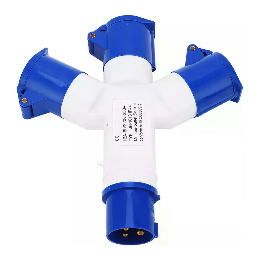 Conecto Plugue Industria Soquete 1 Entra 3Sa 3Pinos 16A 1013