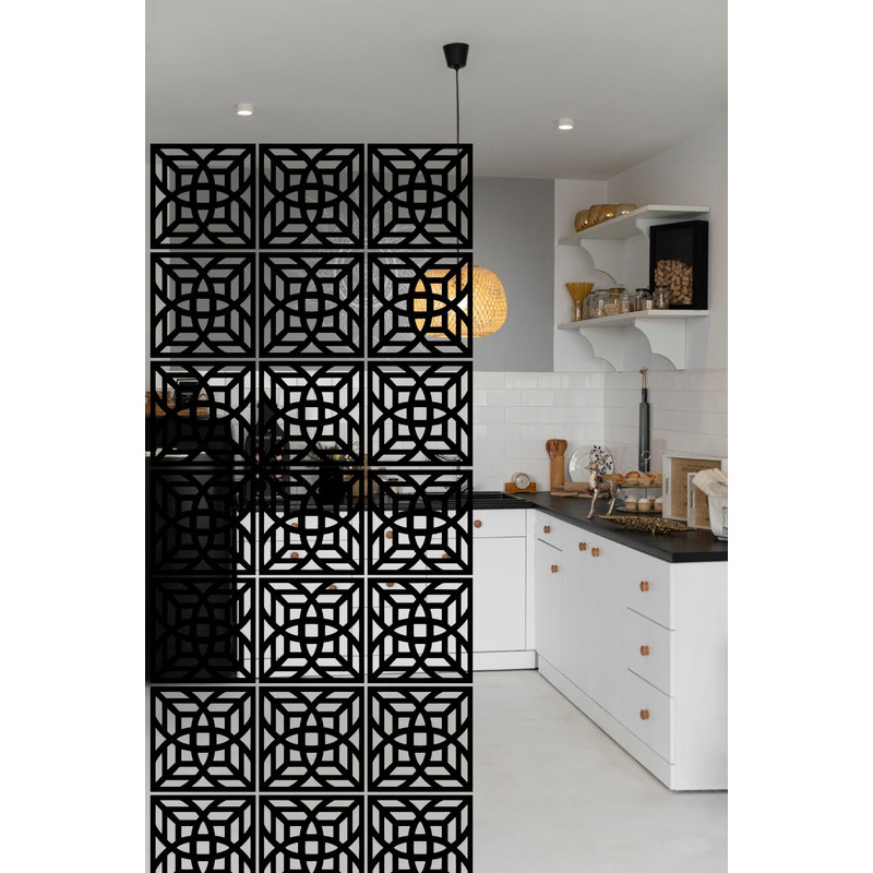Kit de 60 Painéis MDF - Inove Seu Espaço com Design Quadro Vazado 40x40cm Cabeceira de Cama
