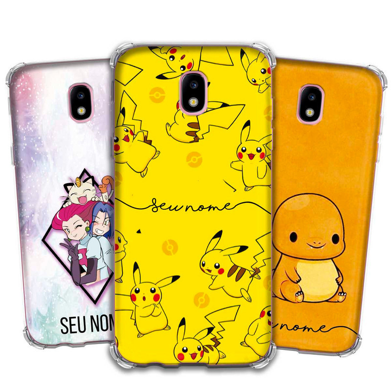 Capa Capinha - Samsung Galaxy J5 - Monstros de Bolso Pocket Anime Treinadores Personalizada Nome