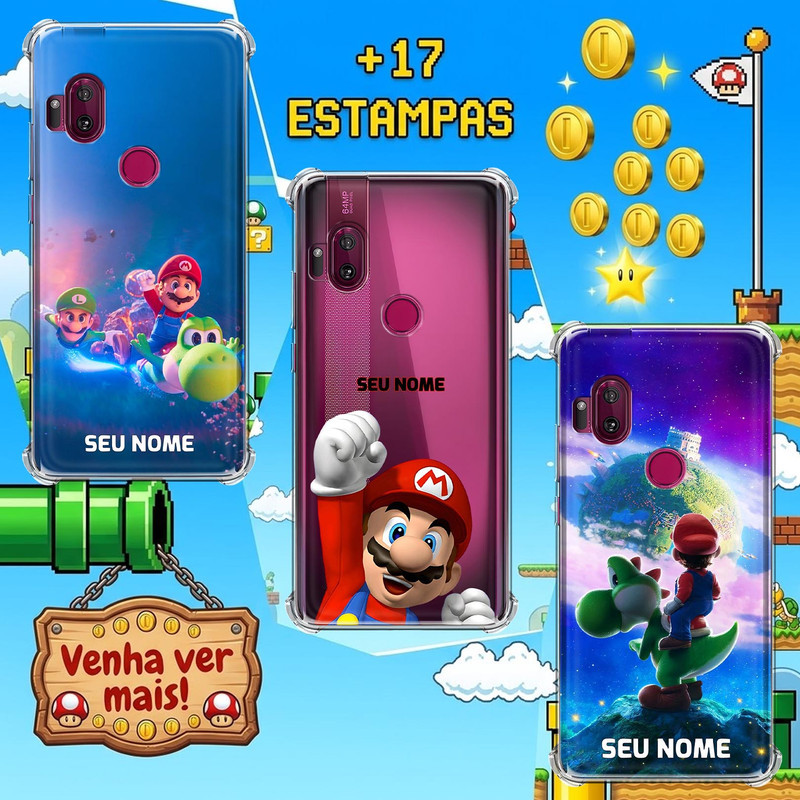 Capa Capinha para Motorola Moto One Hyper - Super Mario
