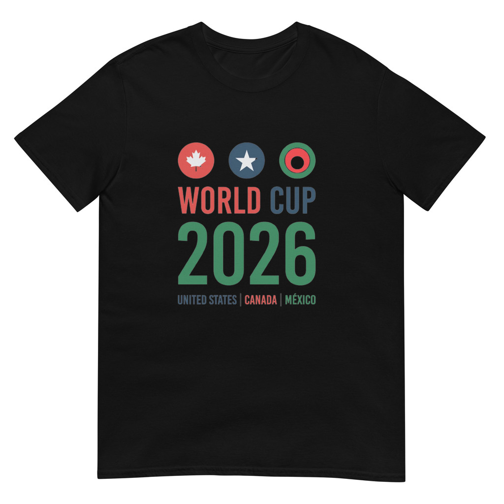Copa Do Mundo Futebol 2026 Camiseta Unissex Eua Del México Pode