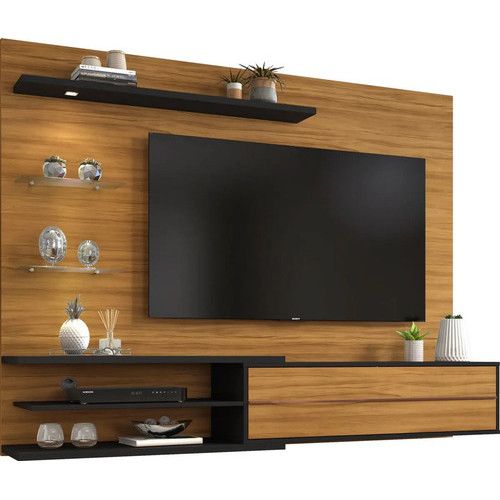 Painel Para Tv Até 60 Polegadas 1,80m Trend Com Led Lâmpada