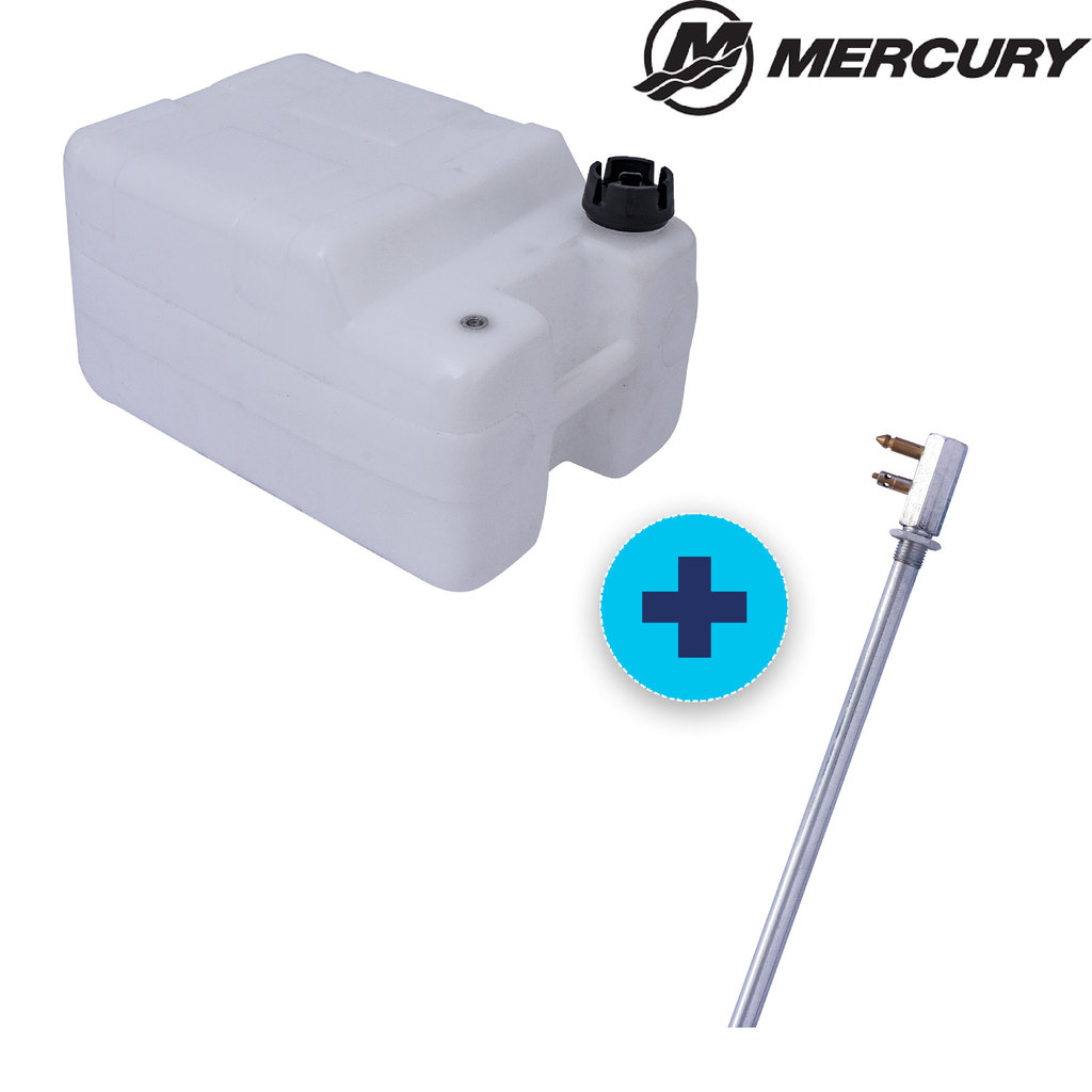 TANQUE 30 LITROS COM PESCADOR ENGATE RÁPIDO MERCURY - BRANCO