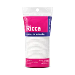 Discos de Algodão 70 Unidades | Limpeza Facial Maquiagem e Estética Ricca
