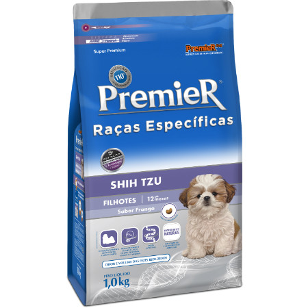 Ração Premier Sabor Frango Raças Específicas Shih Tzu Cães Filhotes - 1kg