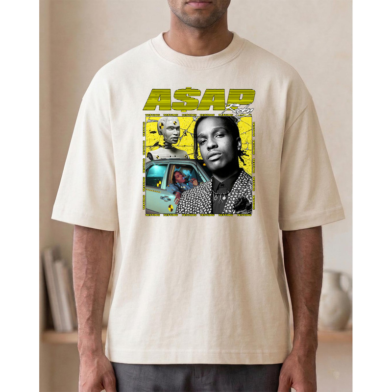 Camiseta Estampada Personalizada ASAP Testing Oversized Streetwear