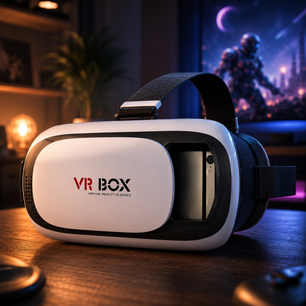 Headset VR 3D para Smartphone com Lentes HD Ajustáveis | Óculos Virtual para Games, Filmes e Vídeos 360°