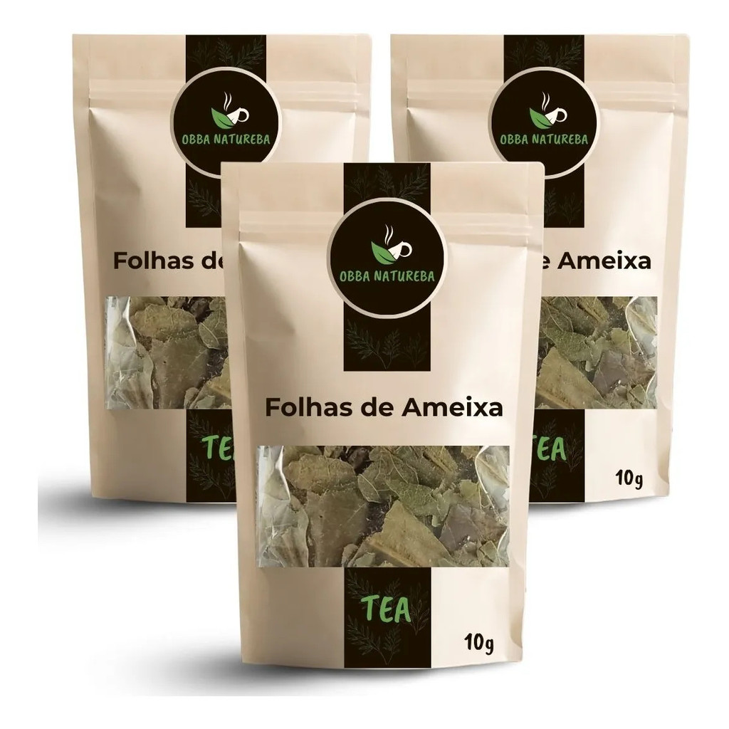 Infusão de Ameixa Folhas  Para Preparo de Chá Bebida Leve-Com 3 Pacotes