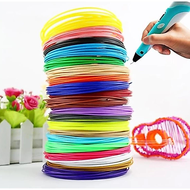 Refil Filamento PLA Kit 100/50 M PRA Caneta 3D Vendido(s) - 10 COR/50M