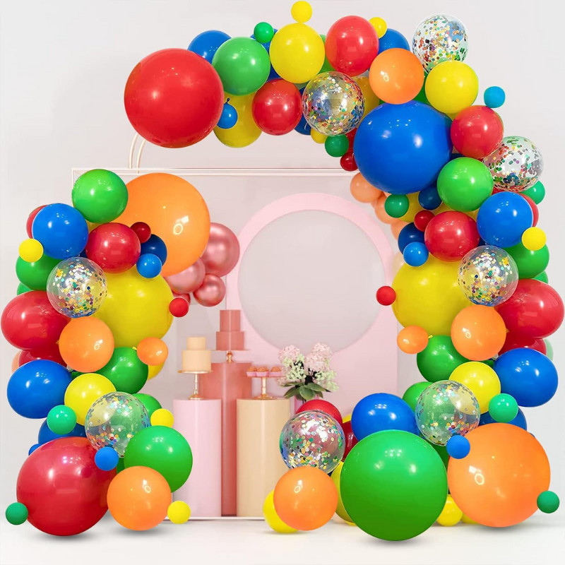 Kit 115 peças Balões fosco Balão Para Festas e Aniversários decoração C/Fita adesiva - Rosa