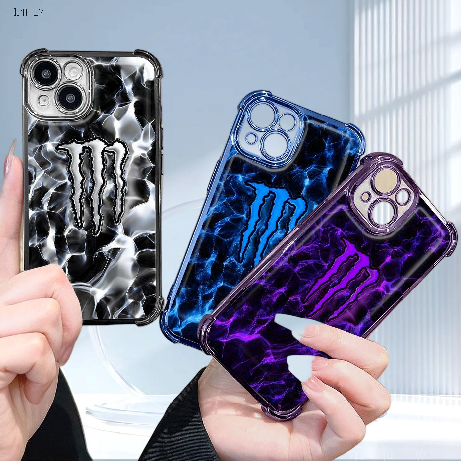 Capa Anti Impacto Transparente Luxo Para iPhone 17 17E 16 16E 15 14 13 12 11 XR 7 8 SE Pro Max Plus Capas 0962FS