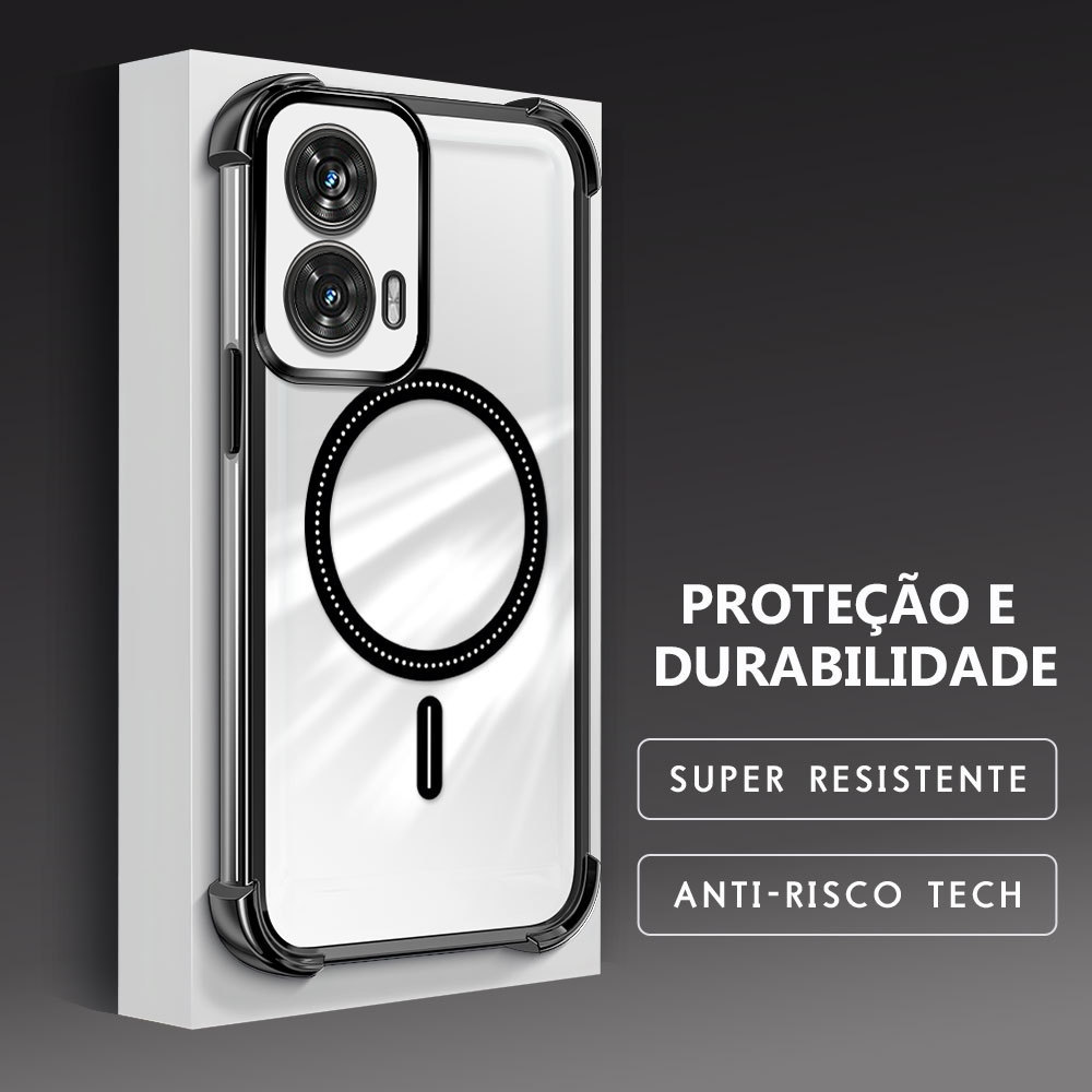 Capinha Anti-Queda Transparente Para Motorola Moto Edge 50 Fusion Capa De Celular Macia Design Minimalista FS0842