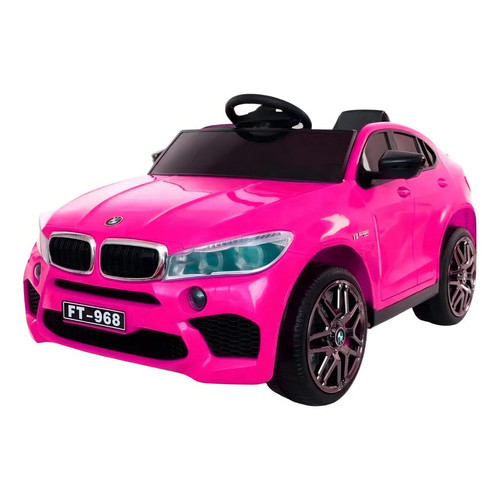 Carrinho Elétrico Infantil Com Controle Remoto - Bmw X6 Cor Rosa Voltagem Do Carregador 110v220v