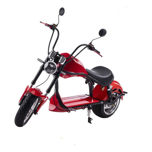 Scooter Elétrica 2000w Chopper U1 Wehawk Potente 50kmh Cor Vermelho 60v