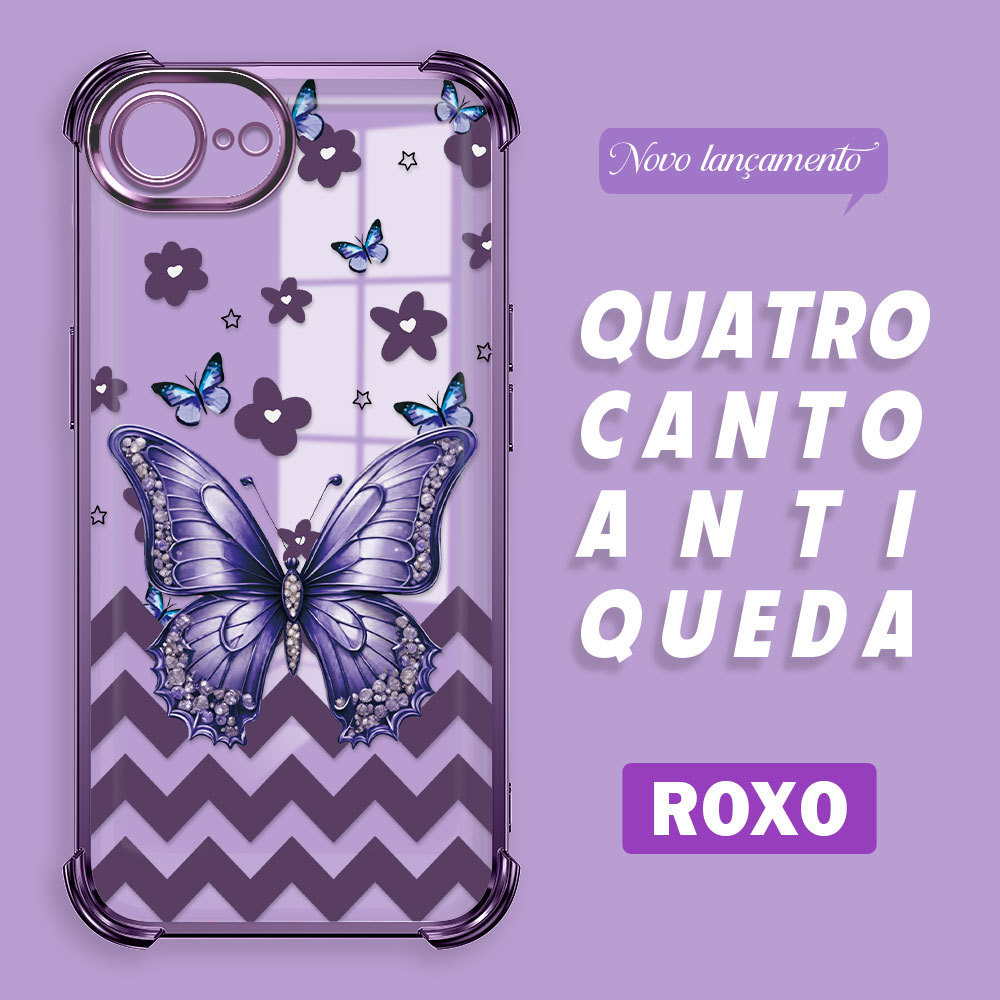 Capinha Capa Anti Impacto Transparente Luxo Para iPhone 17E 16E Case De Celular SJ 0792