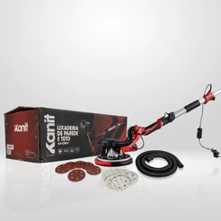 Lixadeira Girafa Parede Teto Kanit 900W Professional Lixadeira Gesso Massa Corrida Fita LED Dobrável