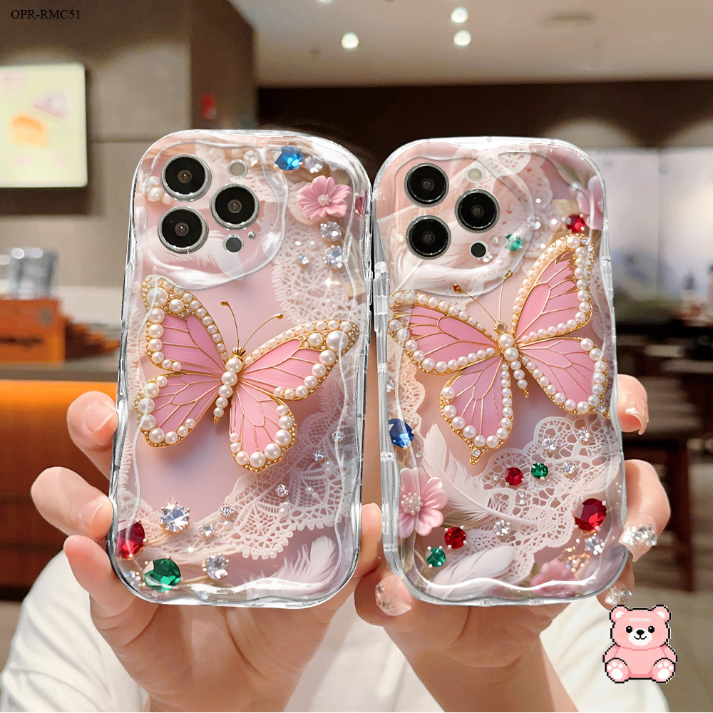 Capinha Para Realme C61 C63 C53 C51 Capa De Silicone Macio Borda Wave Anti Choque Protecao Case NYW3385