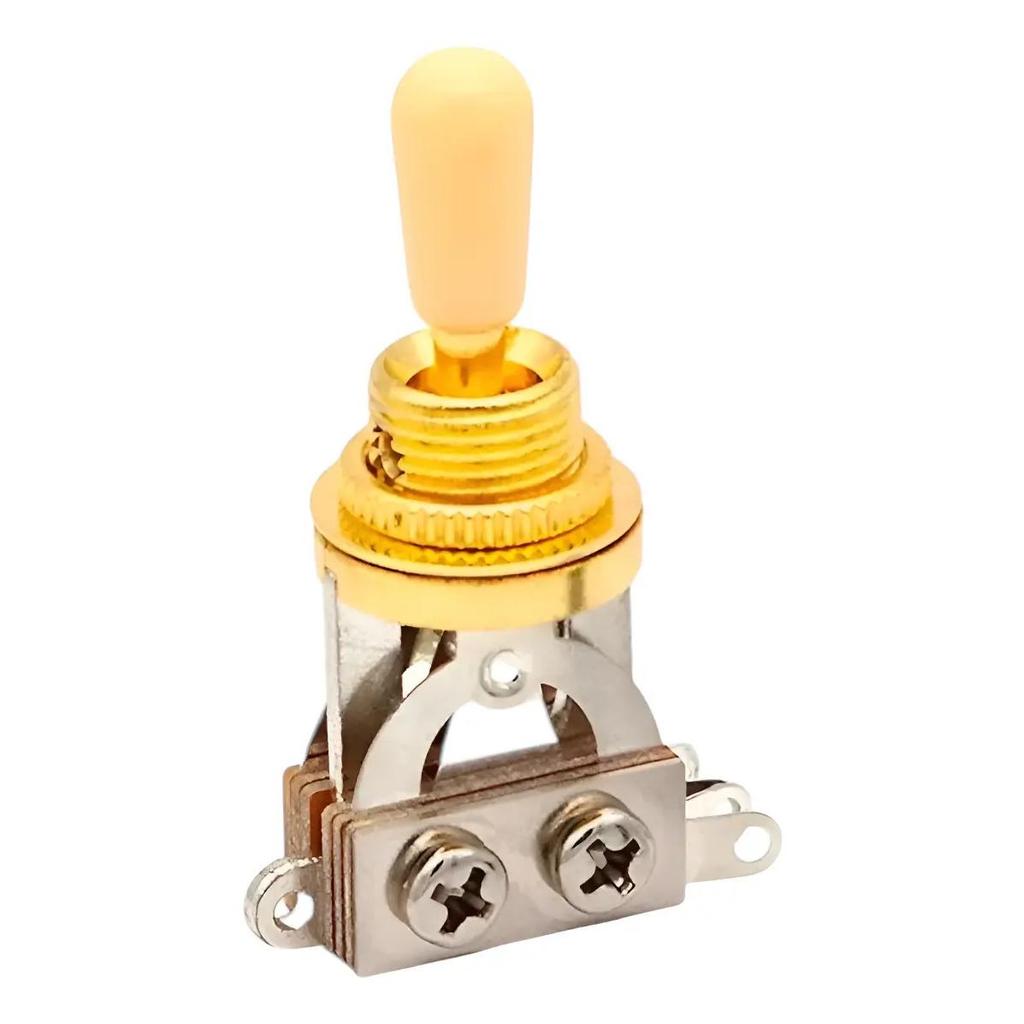 Chave Seletora Dolphin 3 Posições Gold-marfim Guitar Lp Sg