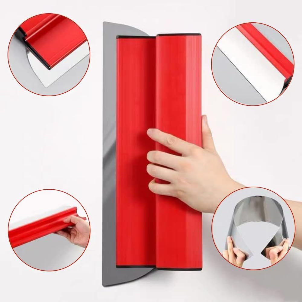 Desempenadeira 60cm Aço Inox com Lâmina Flexível Lisa Para Massa Corrida com Troca de Lâmina Vendido(s) - 60cm